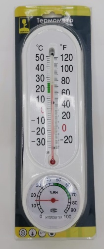 473-053 Термометр вертикальный с измерителем влажности   (831-7-5-100) фото 3
