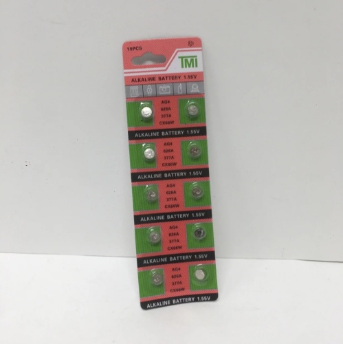 AG4 Батарейки таблетки TMI алкалиновые 10шт (wy-0317-114-2-5000)