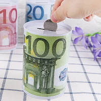 CF121 железная банка копилка 13*15см 