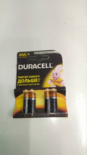 D3A/4B Батарейки Duracell мизинчиковые алкалиновые 4 шт  (HY-40520-7d--288)
