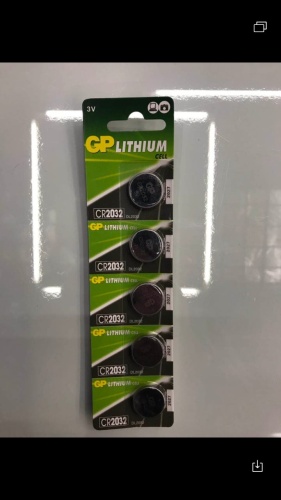 GP2032 Батарейки таблетки GP Lithium 5 шт (HY-40309-1A-1-1000) фото 3
