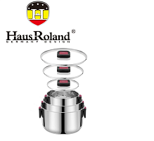 HR168-1 НАБОР КАСТРЮЛЬ ИЗ НЕРЖАВЕЮЩЕЙ СТАЛИ 6ПРЕДМЕТОВ HAUS ROLAND (HY-50403-10-10-4)