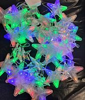 zf-20 Гирлянда штора мал Звезда , 13 шт (3-30) 