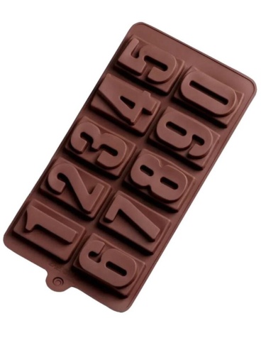 355WF-266 WF-266 Форма для шоколадных конфет ЦИФРЫ (HY-40531-13-1-500)