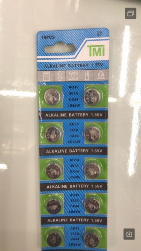 AG13 Батарейки таблетки TMI алкалиновые 10шт  (HY-40309-1-1-100) фото 2