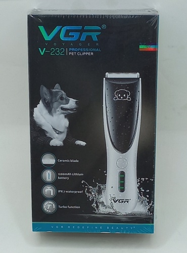 V-232 машинка для стрижки животных (WY-11014-5-2-40)